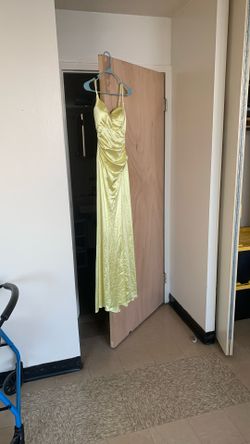 Yellow silky Dress