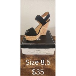 Women's Black Wedges 