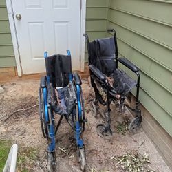 Two wheel chairs 