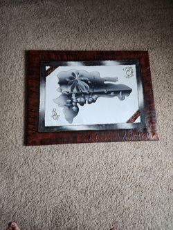 Canvas Painting Of Dominican Republic 39" X 30"