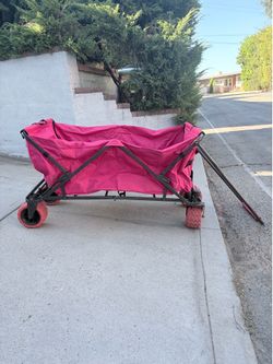 Wagon with large wheels