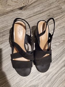 Black Block Heels size 7