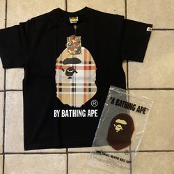 Bape burberry shirt