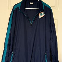 Men’s large Nike Miami Dolphins windbreaker jacket