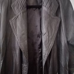 Leather Long Jacket  By Jacqueline Ferrar