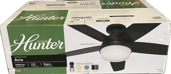 Hunter Avia Low Profile LED 48" Ceiling Fan 1773172 Reversible Fan Blades 50683