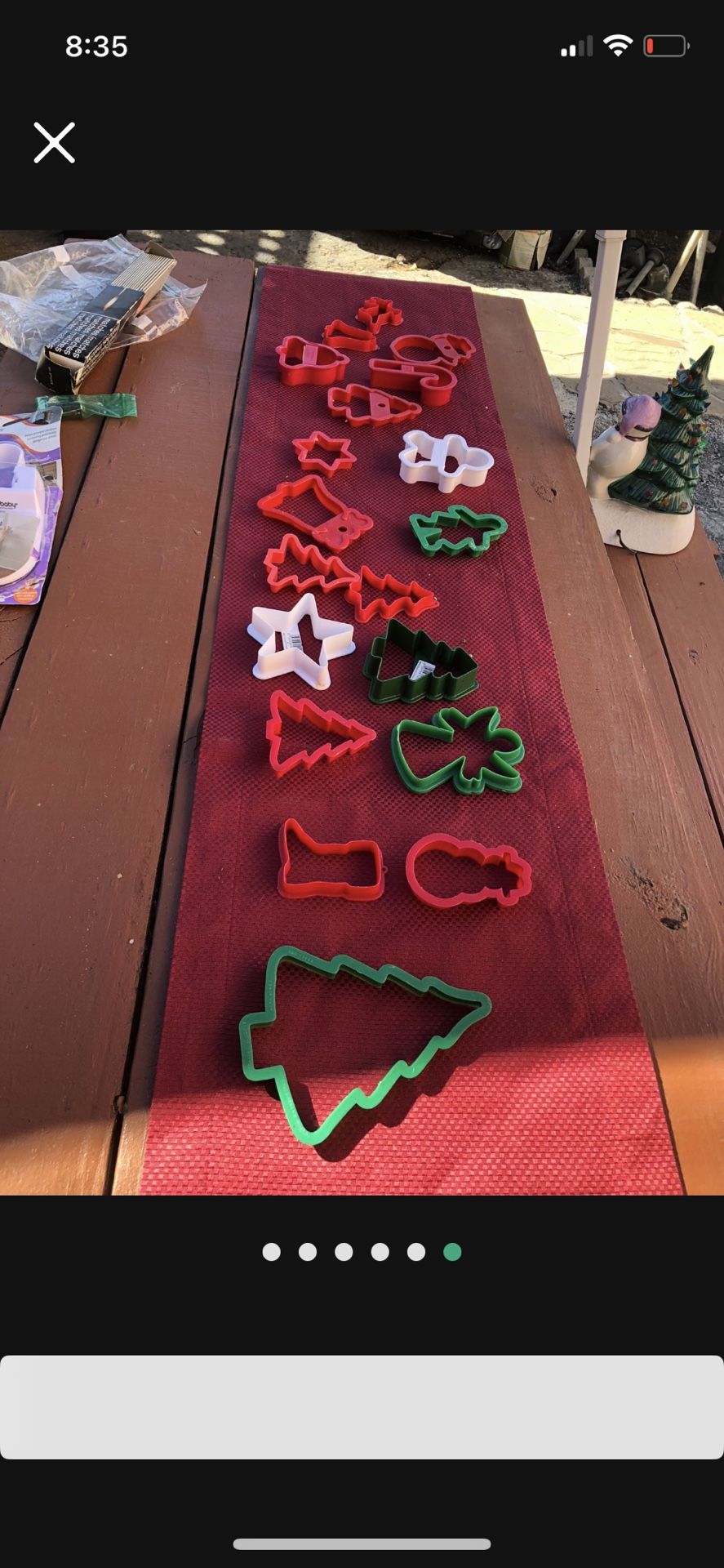 Vintage Christmas Cookies Shape Molds 