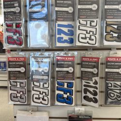 Boat Registration Sticker Kit