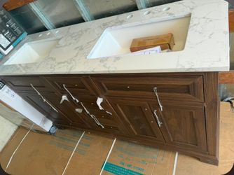 60" BATHROOM VANITY DOUBLE SINK