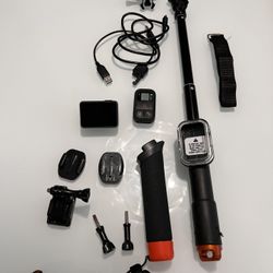 GoPro Hero 5 with Acc, Remote Control & 3 Batt