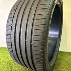 V62   315 35 22 111Y  Michelin Pilot Sport 4 ZP  One Used Tire 80% Life 