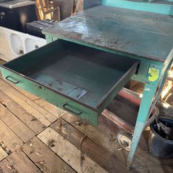 Vintage Industrial Metal Desk