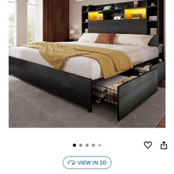 Brand New In Box Queen Bed Frame