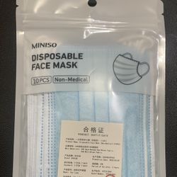 Disposable Face Mask (Pack of 10)