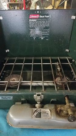 Vintage coleman dual fuel campstove 424