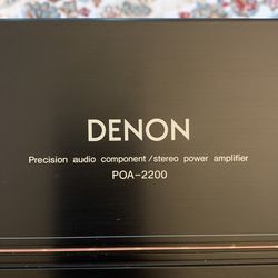 Recently Serviced HiFi DENON POA-2200 2 Channel Stereo Amplifier