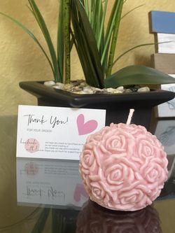 Handmade Candle Rose 