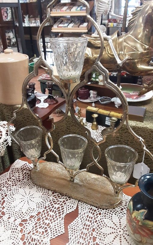 Mirrored Candle Holder - Located In Shelton