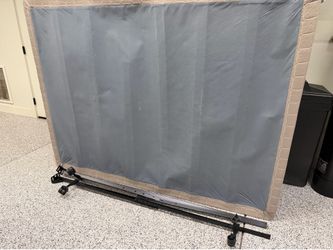 Seally Queen bed pillow top mattress, box spring and frame