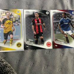 TOPPS CHROME SOCCER CARDS 