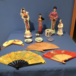 Oriental Decorations Fabs, Geishas and Glassware