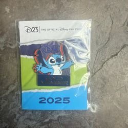 DISNEY D23 2025 GOLD MEMBER EXCLUSIVE MEMBERSHIP STITCH PIN NIP