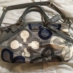 Coach Madison Clover Sophia Purses Shoulder Bag Blue