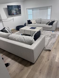 2 Poly And Bark Sofas