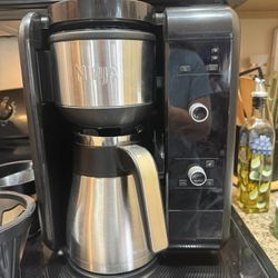 Ninja Coffee Maker w/ Thermal Carafe & Frother – Single Cup to Full Pot + Tea 