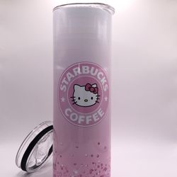 Hello Kitty Pink Cup Tumbler With Straw And Lid New In Box Cold Cups