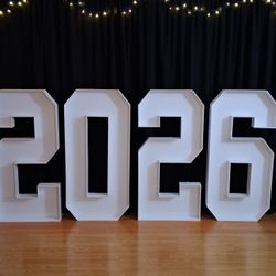 2026 Grads 4 FT Brand New With Stands 
