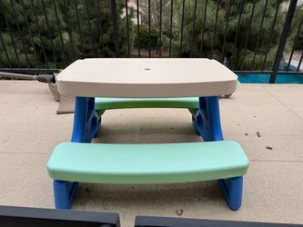Little Tikes Kids Picnic Table and red chair