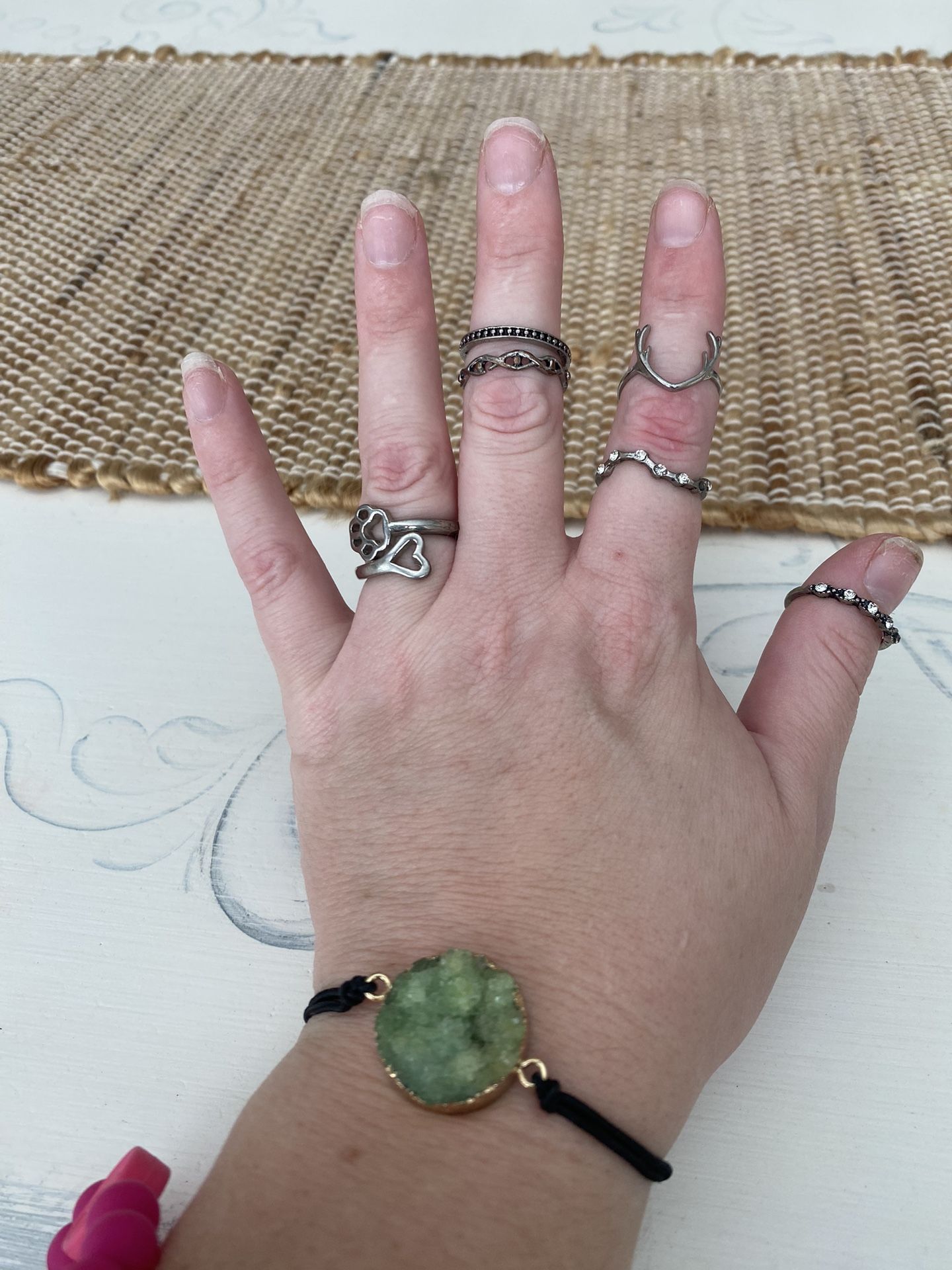 MOVING SALE: Rings & 2 in 1 Bracelet/Hair Tye