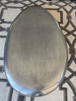 Silver pebble coffee table