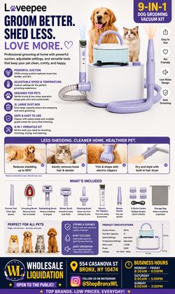 9-IN-1 DOG GROOMING VACUUM KIT