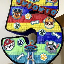 Paw Number Age Piñata 