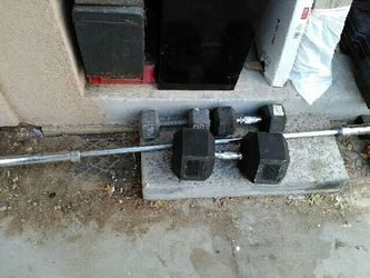 DUMBBELL AND OLYMPIC BAR