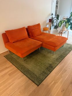 Orange Ikea Soderhamn Couch