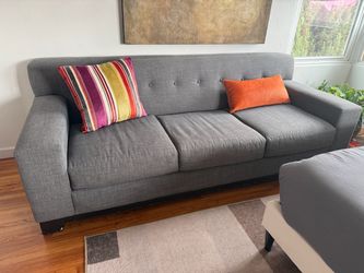 Gray 3 seat couch