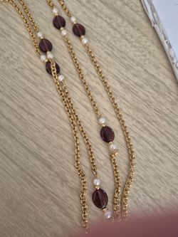 1990s Avon necklace 36 in