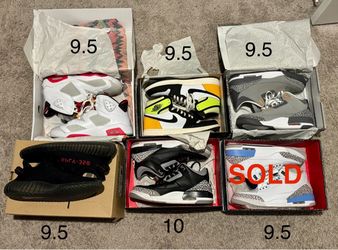 Sneaker Lot – Jordans, Yeezys, Size 9.5–10