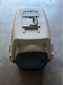 Pet Portable Kennel for Dogs, Hard-Sided Travel Carrier, Durable, Metal Door, 26” x 16”