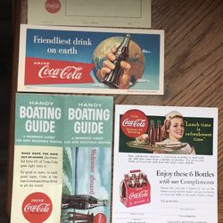 COCA COLA VINTAGE ADS 5 1957, 58