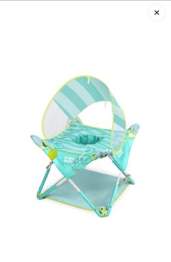 Bright Starts Baby Pop-Up Floor Seat with Canopy