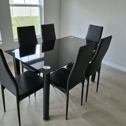 Dining Set On Sale $399 Table + 6 Chairs Brand New 