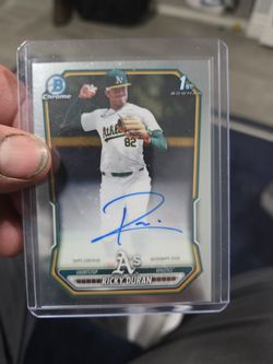 Ricky Duran Bowman Chrome 1st Autograph Card