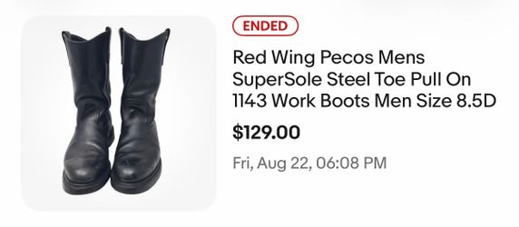 Redwing Pecos SuperSole Size 8.5D