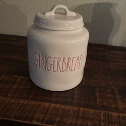 Extra Large Rae Dunn GINGERBREAD Canister