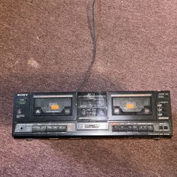 Sony tc-w250 dual cassette stereo 