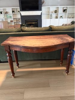 Wooden rustic sideboard table - steady / solid side table.
